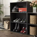 24/7 Shop At Home Libreria moderna a 3 ripiani impilabile e modulare Silkpath da 35,3 pollici