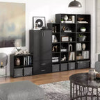 24/7 Shop At Home Libreria moderna a 3 ripiani impilabile e modulare Silkpath da 35,3 pollici