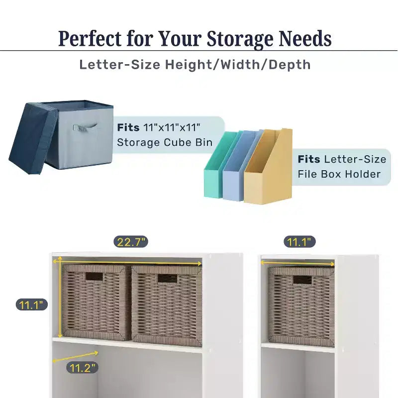 24/7 Shop At Home Libreria moderna a 3 ripiani impilabile e modulare Silkpath da 35,3 pollici