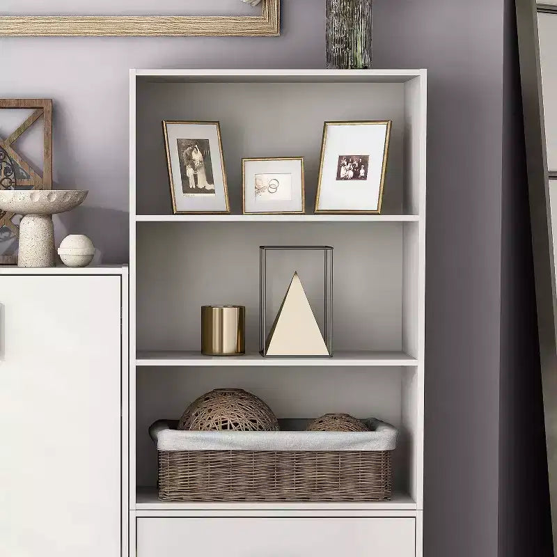 24/7 Shop At Home Libreria moderna a 3 ripiani impilabile e modulare Silkpath da 35,3 pollici