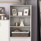 24/7 Shop At Home Libreria moderna a 3 ripiani impilabile e modulare Silkpath da 35,3 pollici