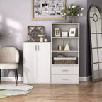 24/7 Shop At Home Libreria moderna a 3 ripiani impilabile e modulare Silkpath da 35,3 pollici
