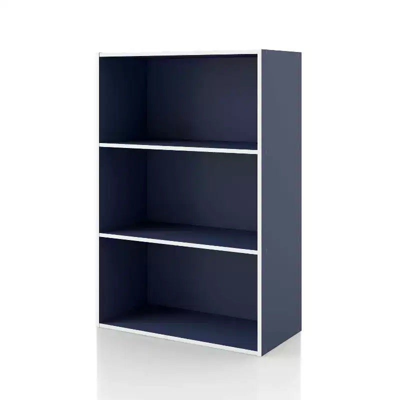 24/7 Shop At Home 35.3" Silkpath Modern 3 Tier Stackable and Modular Bookcase