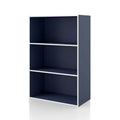 24/7 Shop At Home 35.3" Silkpath Modern 3 Tier Stackable and Modular Bookcase