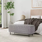 Panca contenitore HomePop Ellipse con gambe in metallo