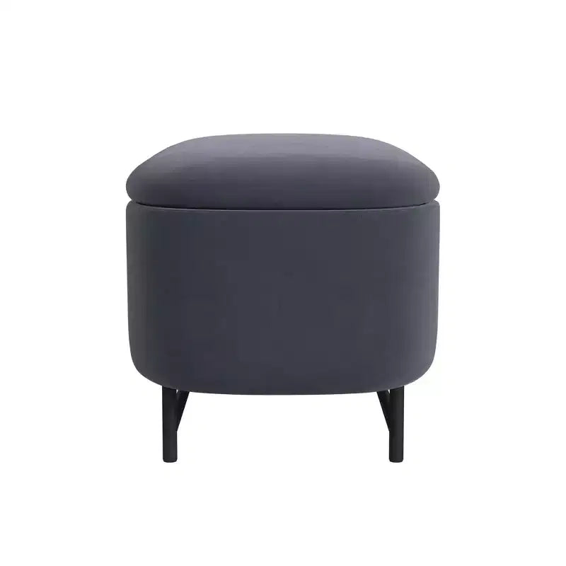 Panca contenitore HomePop Ellipse con gambe in metallo