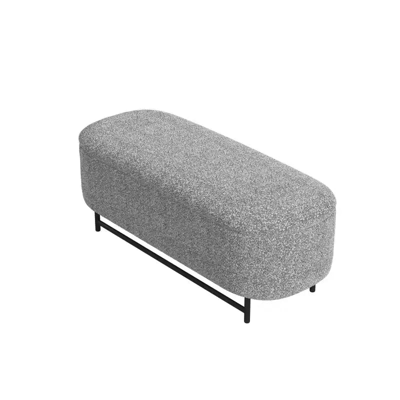 Panca contenitore HomePop Ellipse con gambe in metallo