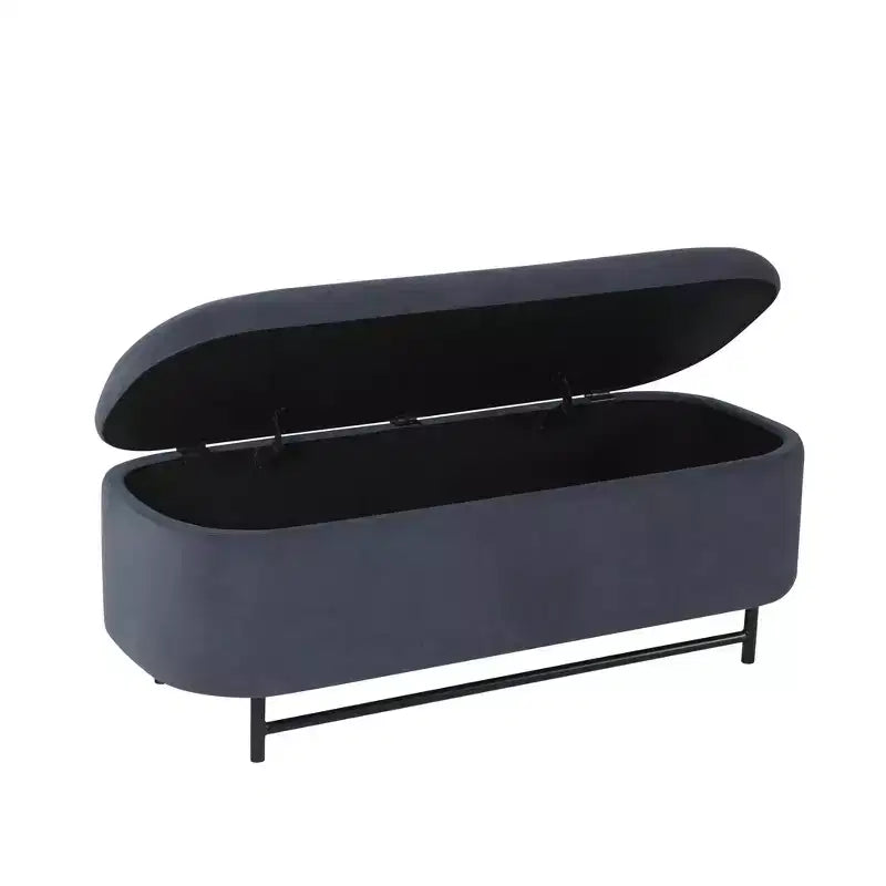 Panca contenitore HomePop Ellipse con gambe in metallo