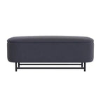Panca contenitore HomePop Ellipse con gambe in metallo