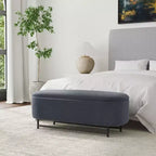 Panca contenitore HomePop Ellipse con gambe in metallo