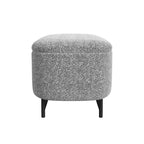 Panca contenitore HomePop Ellipse con gambe in metallo