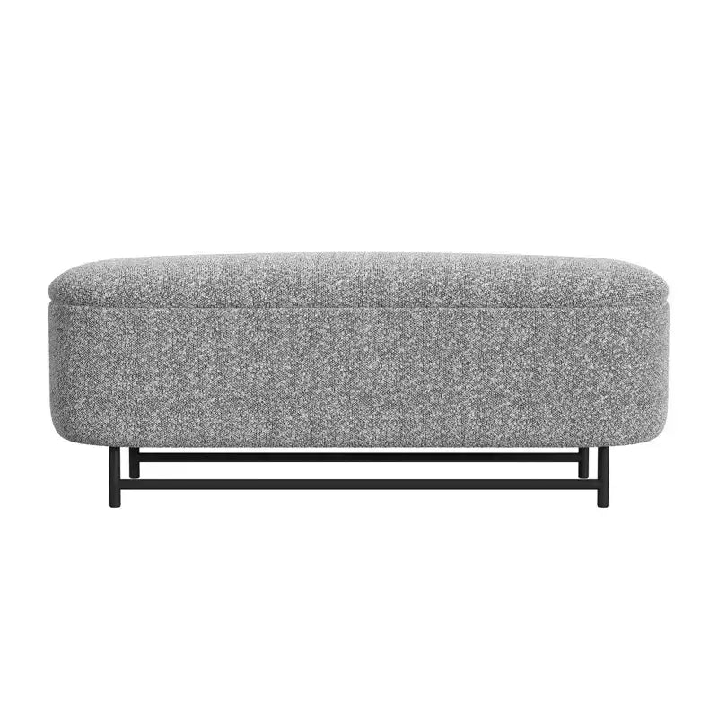 Panca contenitore HomePop Ellipse con gambe in metallo