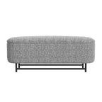 Panca contenitore HomePop Ellipse con gambe in metallo