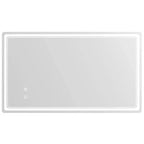 WallBeyond Rectangular LED Vanity Mirror Clear