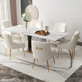 Sedia da Pranzo Senza Braccioli con Rivestimento in Velluto e Gambe in Metallo Dorato – Beige / Verde / Nero / Blu Scuro / Grigio