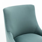 Sedia da Pranzo Senza Braccioli con Rivestimento in Velluto e Gambe in Metallo Dorato – Beige / Verde / Nero / Blu Scuro / Grigio