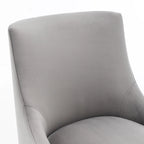 Sedia da Pranzo Senza Braccioli con Rivestimento in Velluto e Gambe in Metallo Dorato – Beige / Verde / Nero / Blu Scuro / Grigio