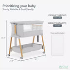 Evolur Lullaby Culla Portatile con Ruote