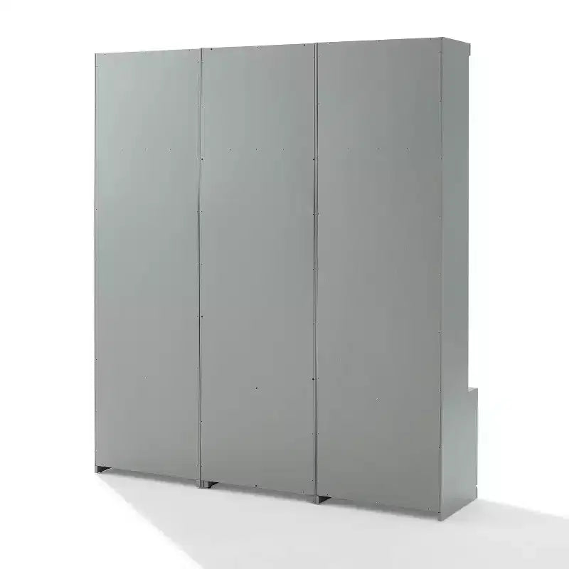 Set Harper 3 pezzi per ingresso con armadio dispensa e 2 appendiabiti a colonna - Crosley