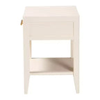Comodino Baxton Studio Primrose in legno scanalato a 6 cassetti