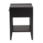 Baxton Studio Primrose Fluted Wood 6 Drawer Nightstand
