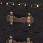 Mobiletto contenitore a 2 cassetti Baxton Studio Agatha Canvas