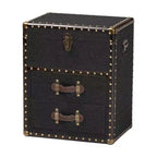 Mobiletto contenitore a 2 cassetti Baxton Studio Agatha Canvas
