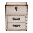 Mobiletto contenitore a 2 cassetti Baxton Studio Agatha Canvas
