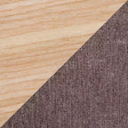 Set di pouf a incastro con vassoio LumiSource in tessuto/legno naturale