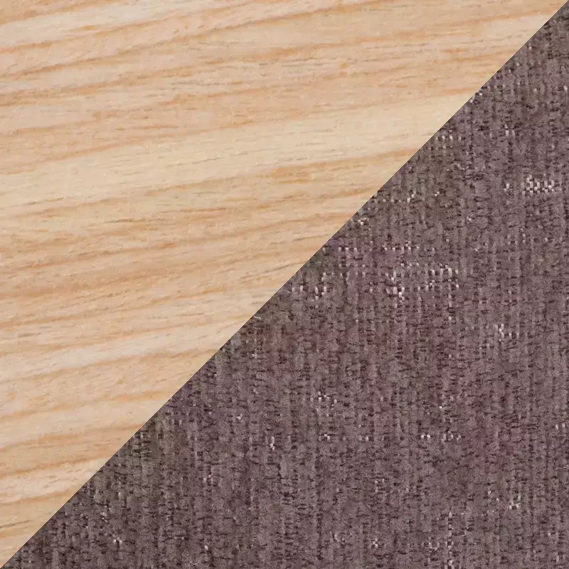 Set di pouf a incastro con vassoio LumiSource in tessuto/legno naturale