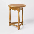 Scalloped Accent Table Light Oak (FA/KD) - Threshold designed with Studio McGee