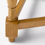 Tavolino intagliato color rovere chiaro (FA/KD) - Threshold designed with Studio McGee