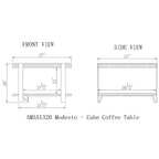 Tavolino da Caffè in Metallo Modesto - Alaterre Furniture
